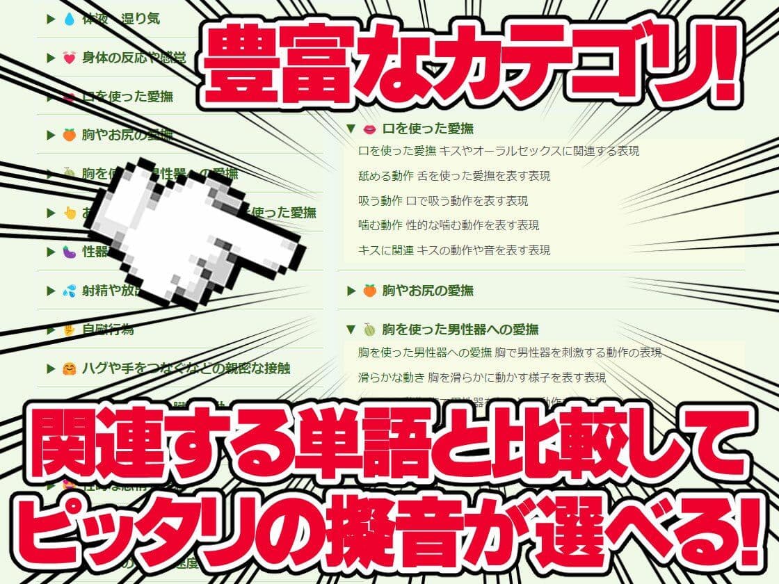 【エロ同人翻訳に使える】エッチな英語の擬音辞典 - The Manga Translator’s Guide to Erotic English Onomatopoeia サンプル画像 3