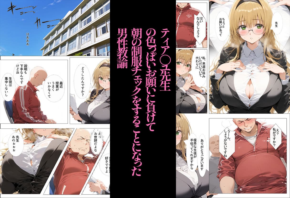 古〇川唯、絶倫キモ教師の肉便器になった話 サンプル画像 1