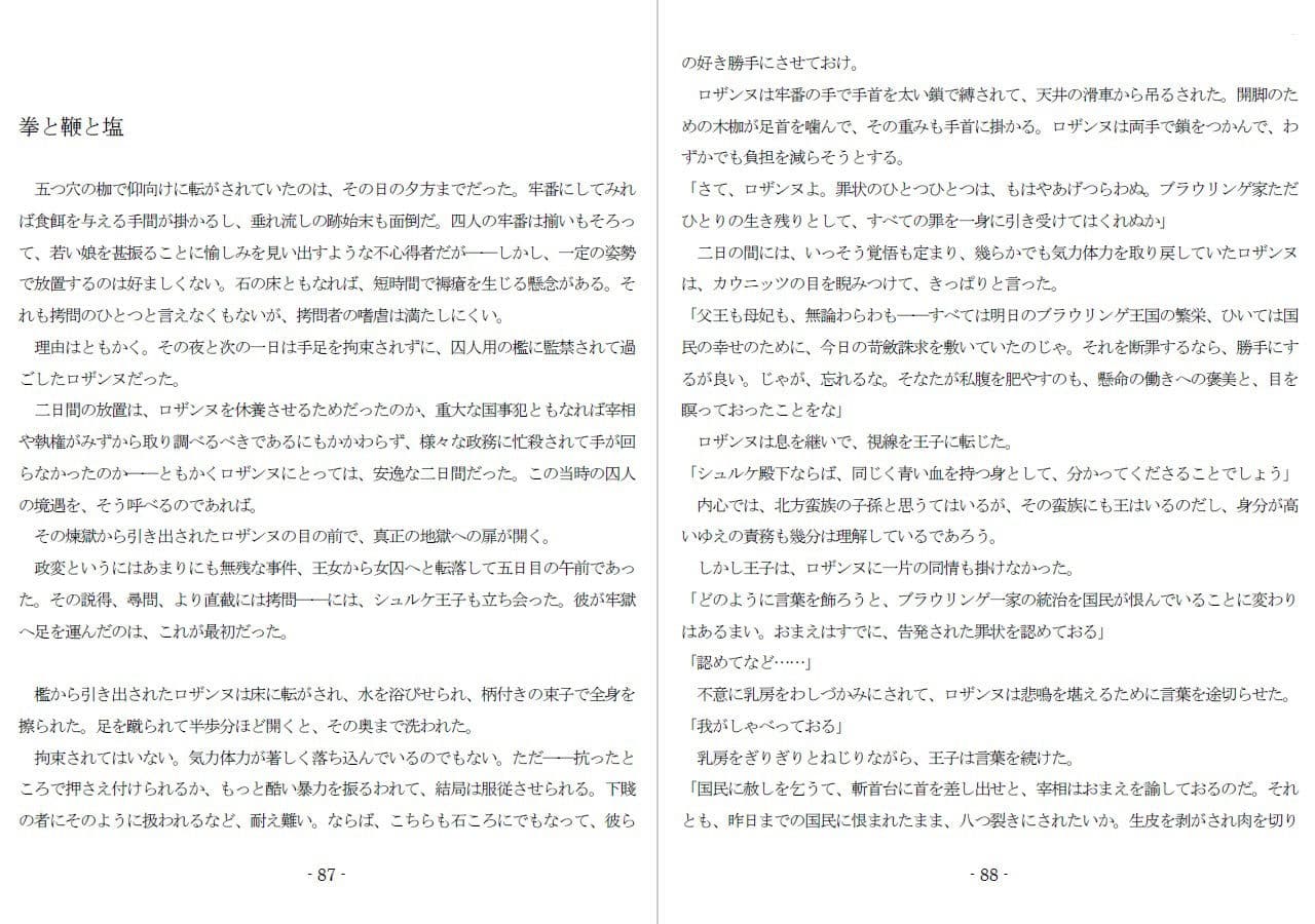 極刑王女への淫辱と拷責（黒） サンプル画像 7