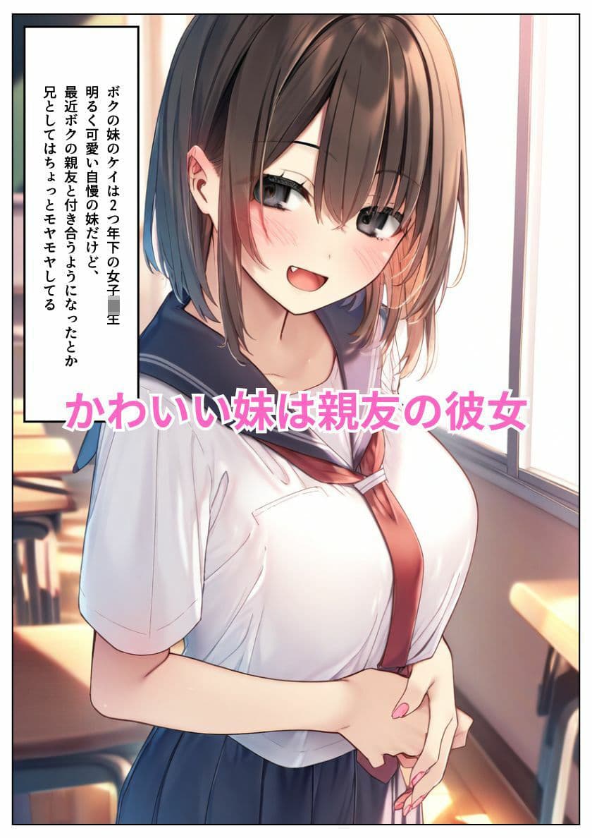 親友JK彼女はボクの妹！二人のエッチ目撃でシスコン目覚め近親相姦寝取りで奪い返す:本編76P＋おまけ187枚 サンプル画像 1