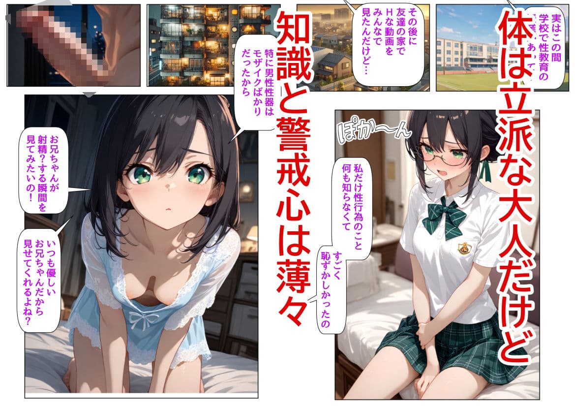 男のオナニーに興味津々な妹と、妹を騙してヤりたいお兄ちゃん サンプル画像 2