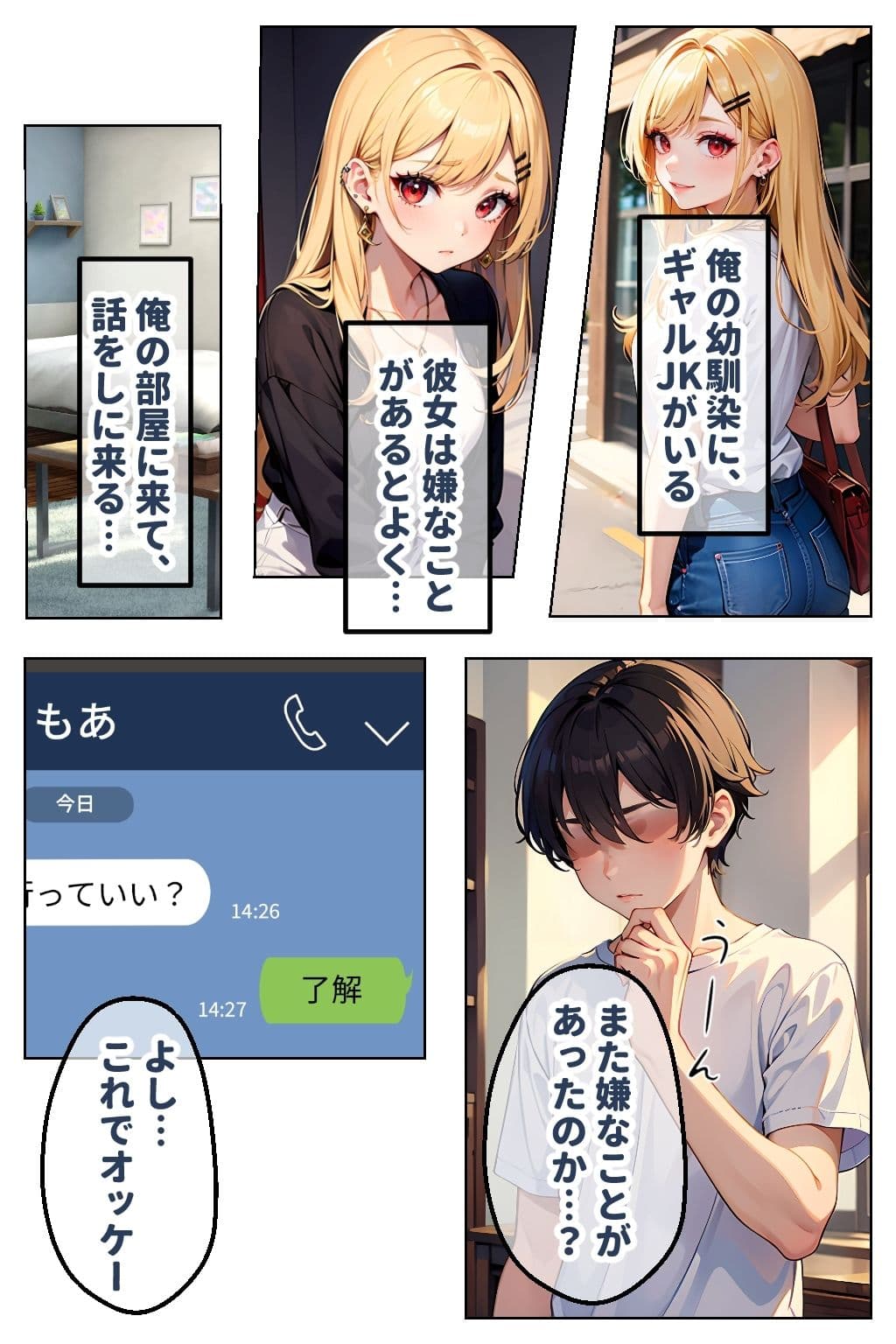 見た目ギャル、中身清楚が堕ちるまで 2幼馴染編 サンプル画像 1