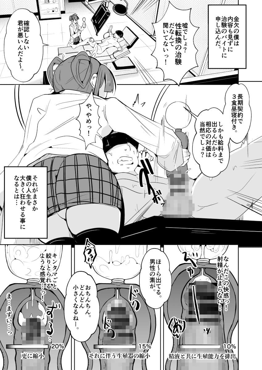 女体化治験バイト サンプル画像 6