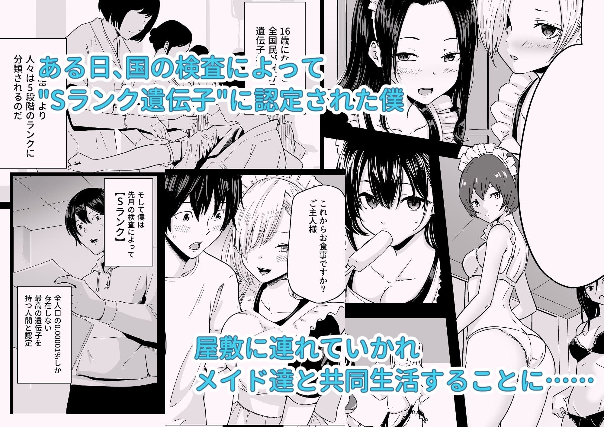 Sランク遺伝子認定されたので、優秀な子供を作るためメイドに中出しして妊娠させる話。 サンプル画像 2