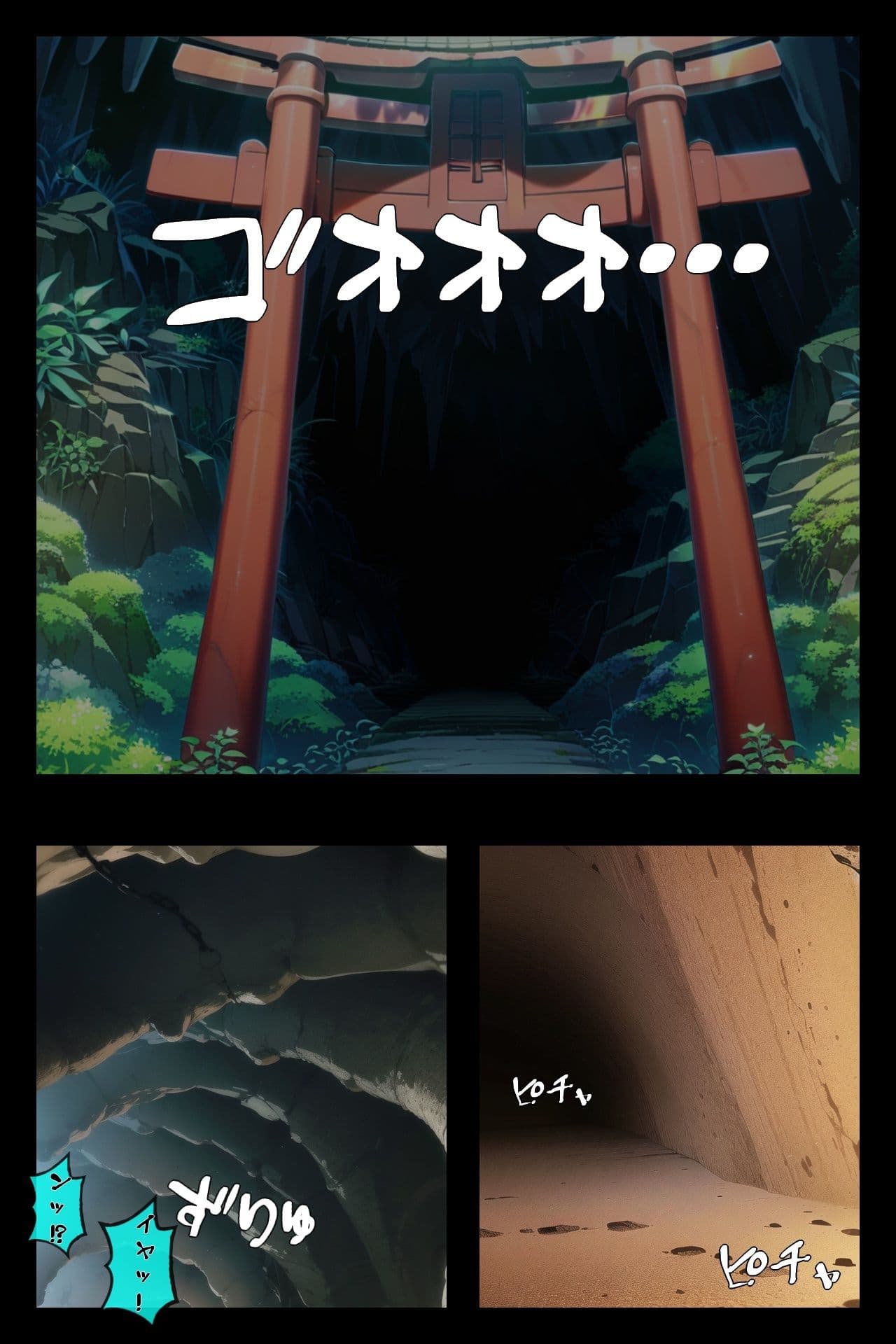 TS巫女は神の触手に犯●れる サンプル画像 1