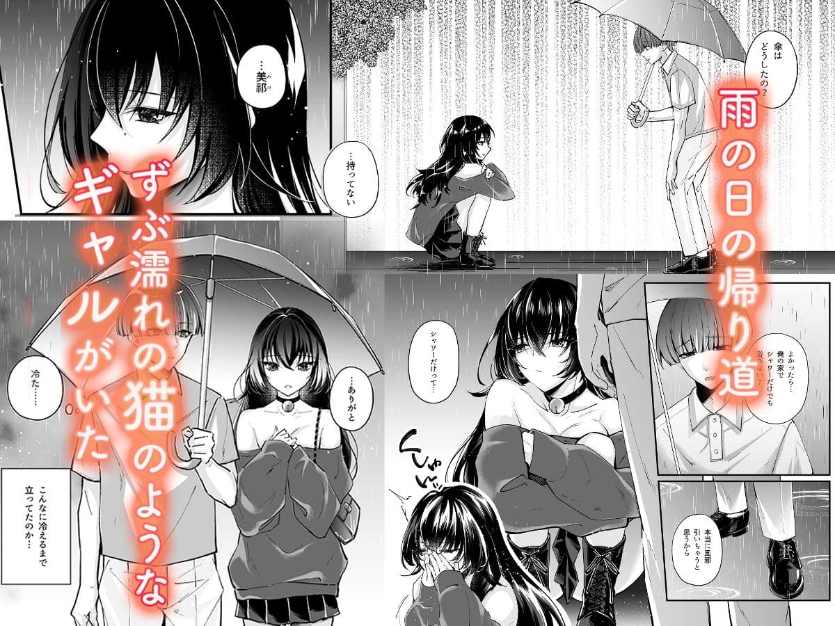 ずぶ濡れの猫系ギャルを拾ったので家で飼うことにします サンプル画像 1