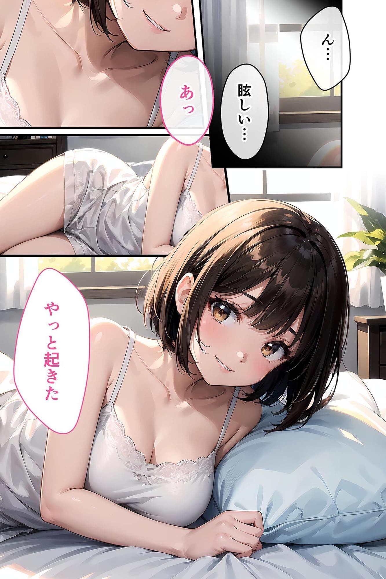 いちゃLOVE純情ベッドルーム 〜大好きな彼女と、愛し愛され絡み合う朝〜 サンプル画像 1