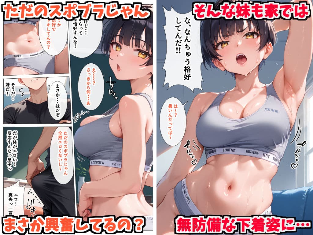 ボーイッシュな妹が脱いだらすごかったので何度も生ハメして中出ししまくった話 サンプル画像 2
