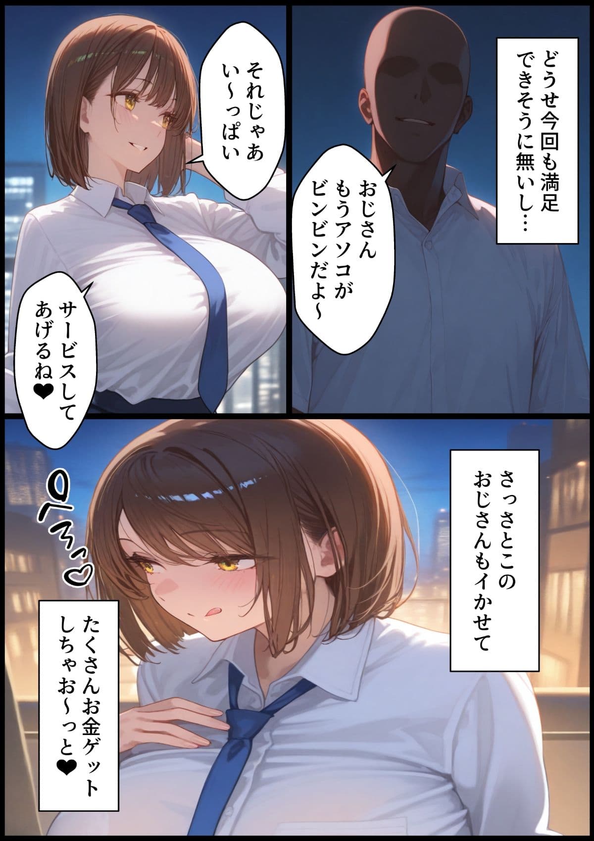 デカパイ女子のパパ活事情 サンプル画像 7