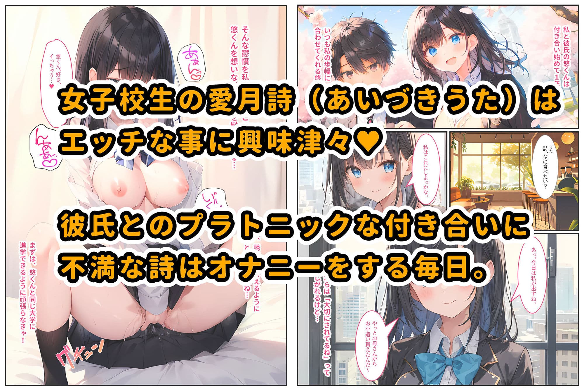 セックスのお勉強〜家庭教師にメス堕ちする女子校生（彼氏あり）〜 サンプル画像 1