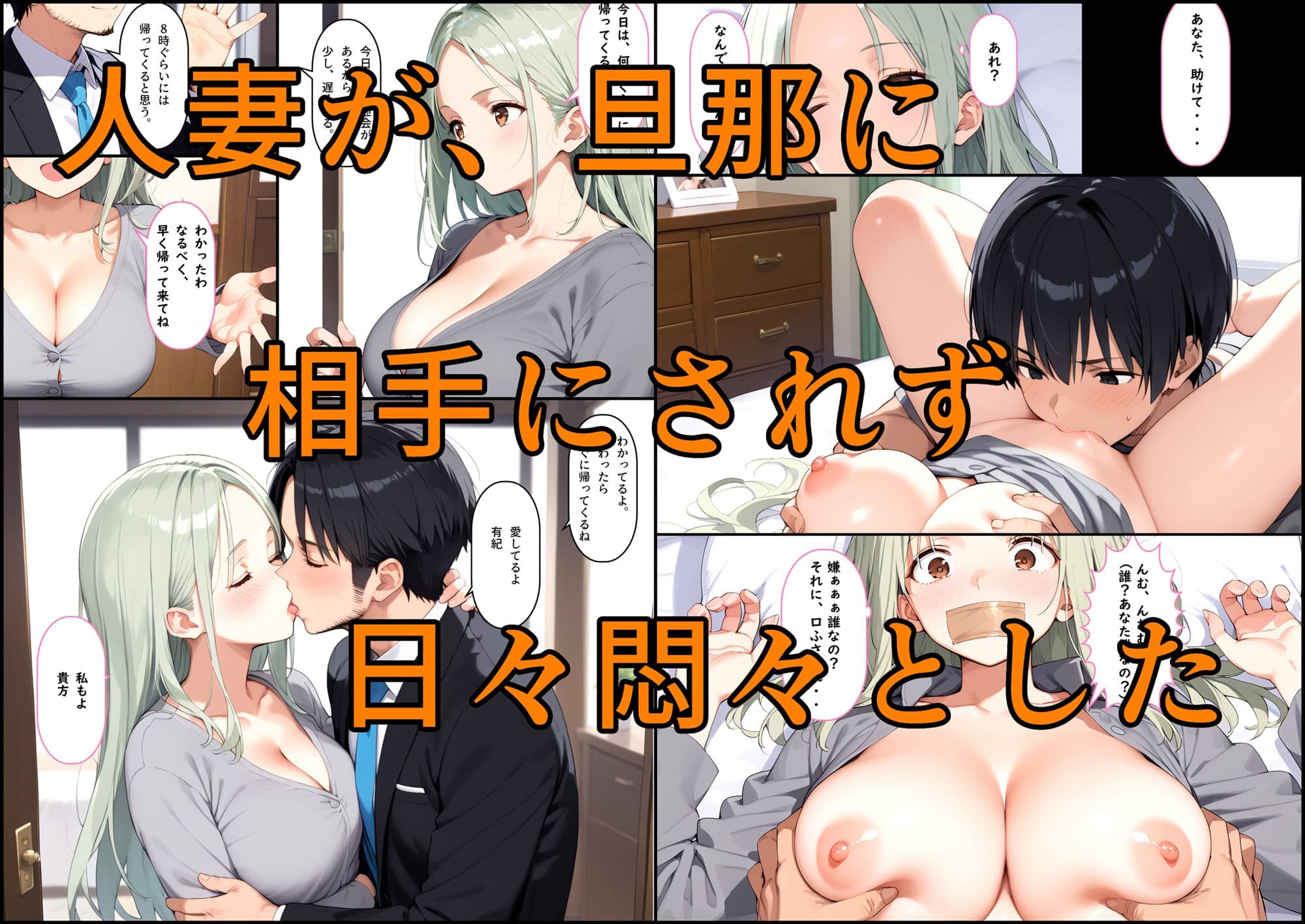 若妻が青年に脅されて サンプル画像 1