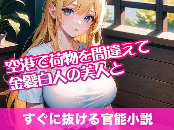 空港で荷物を間違えて金髪白人の美人と【すぐに抜ける官能小説】