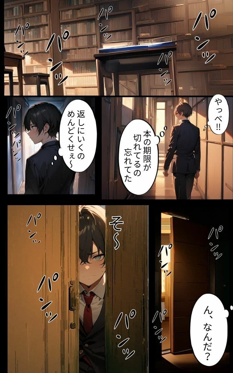 無口な図書子さんは真っ黒な瞳で男性を虜にして食べてます サンプル画像 2