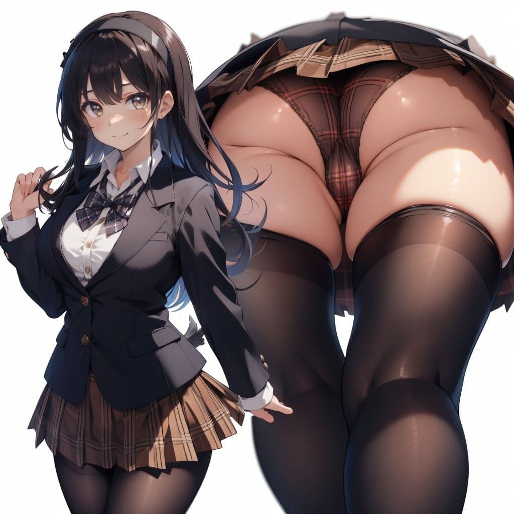 清楚系小悪魔女子の制服盗撮アングル お尻編 サンプル画像 2