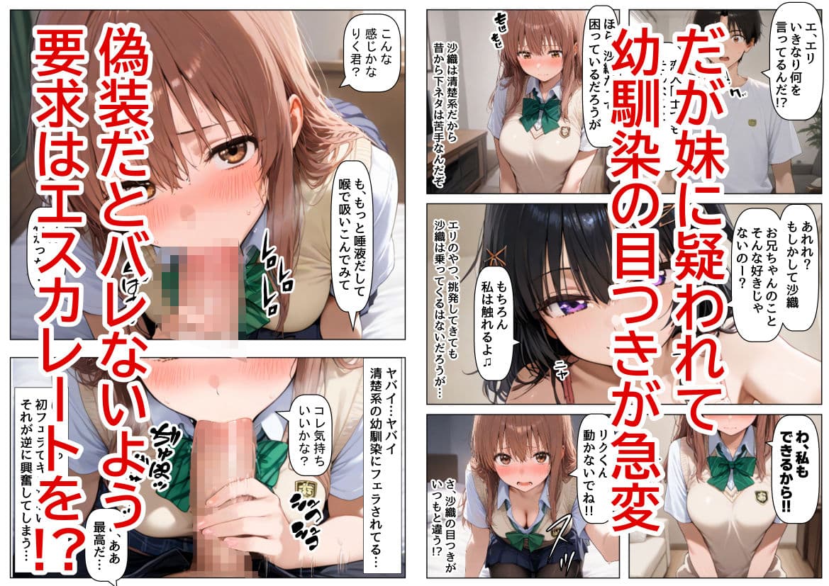 ブラコン妹を回避するために、幼馴染と恋人のフリをした結果 サンプル画像 2