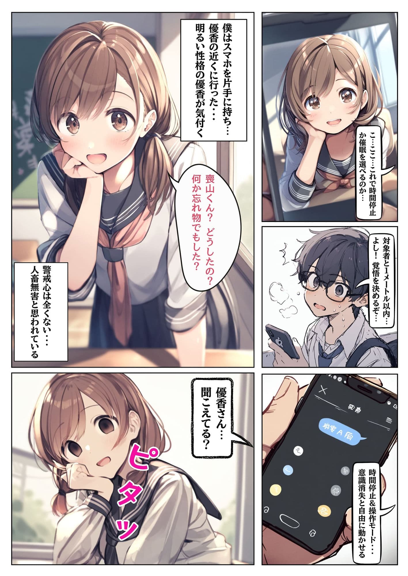 時間停止＆催●のアプリ〜女子生徒を孕ませちゃう〜【本編＋イラスト131枚】 サンプル画像 3