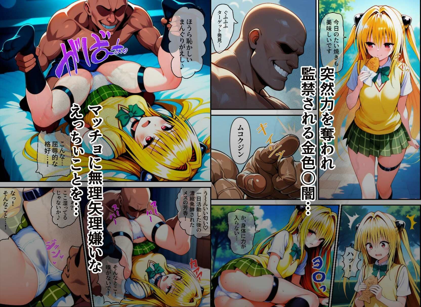 金色〇闇強●拡張両穴フィスト サンプル画像 1