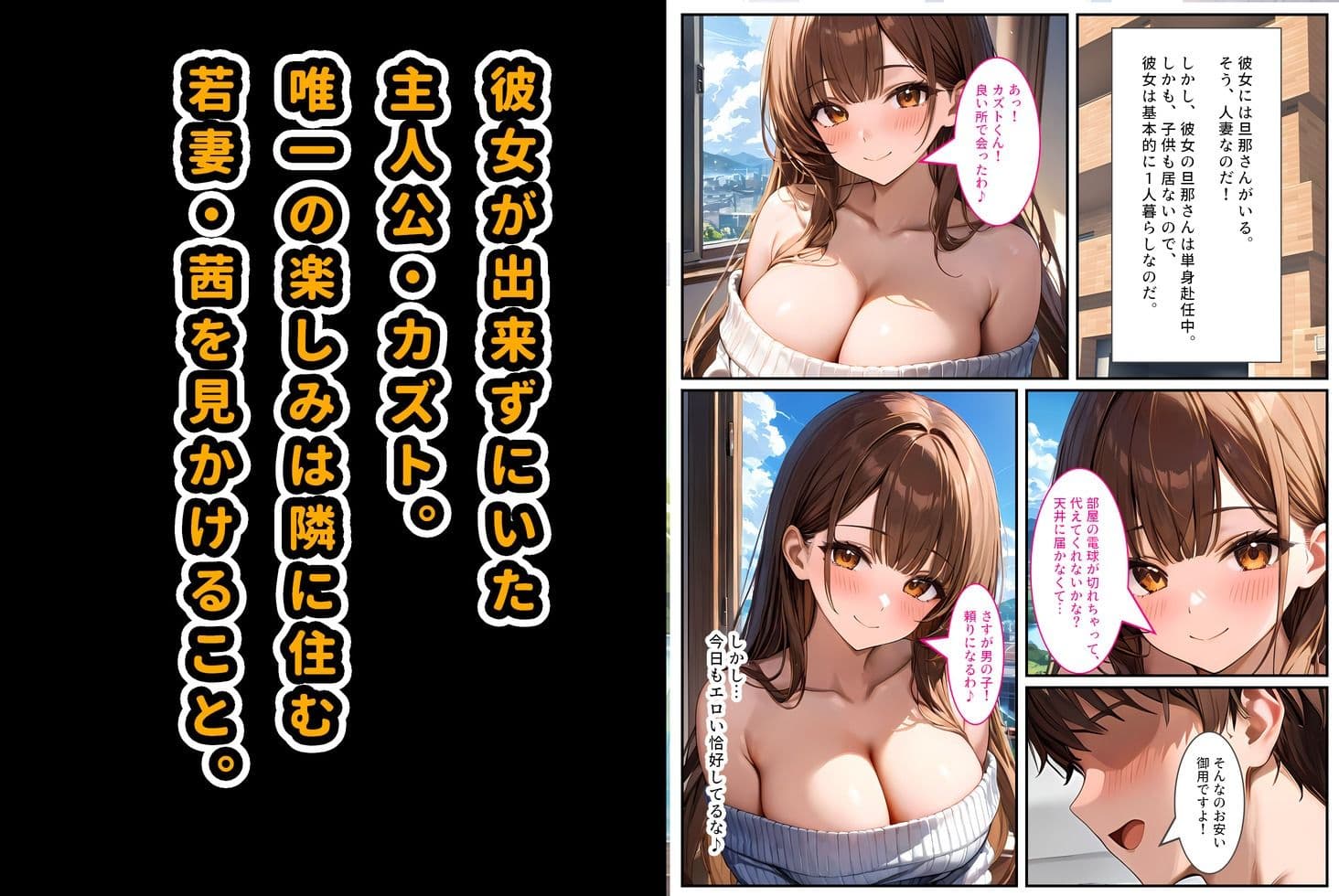 無防備な巨乳妻〜無理矢理、犯したらオナホになりました〜 サンプル画像 1