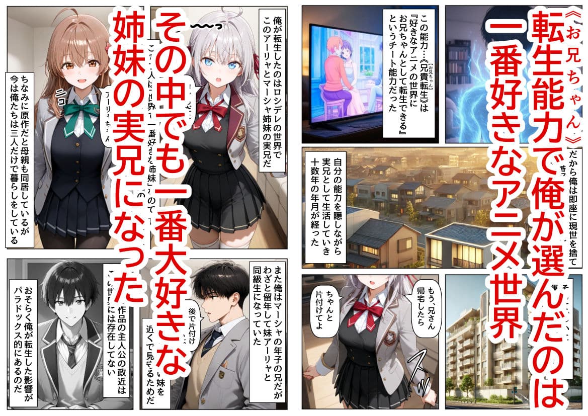 俺は大好きなロシア姉妹のお兄ちゃんになる 〜チート能力《お兄ちゃん転生》で俺は無双する〜 サンプル画像 1