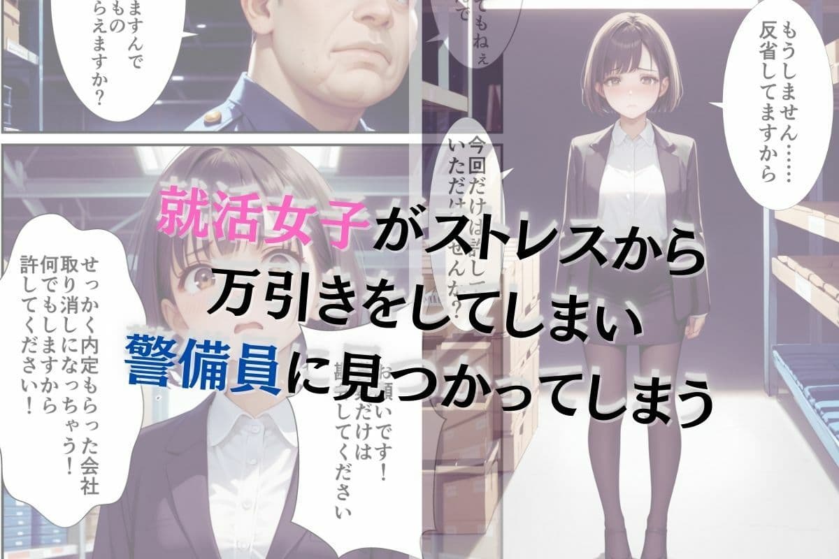 万引きがバレた就活女子が警備員の鬼チンポで淫語肉便器へと堕とされる話 サンプル画像 1