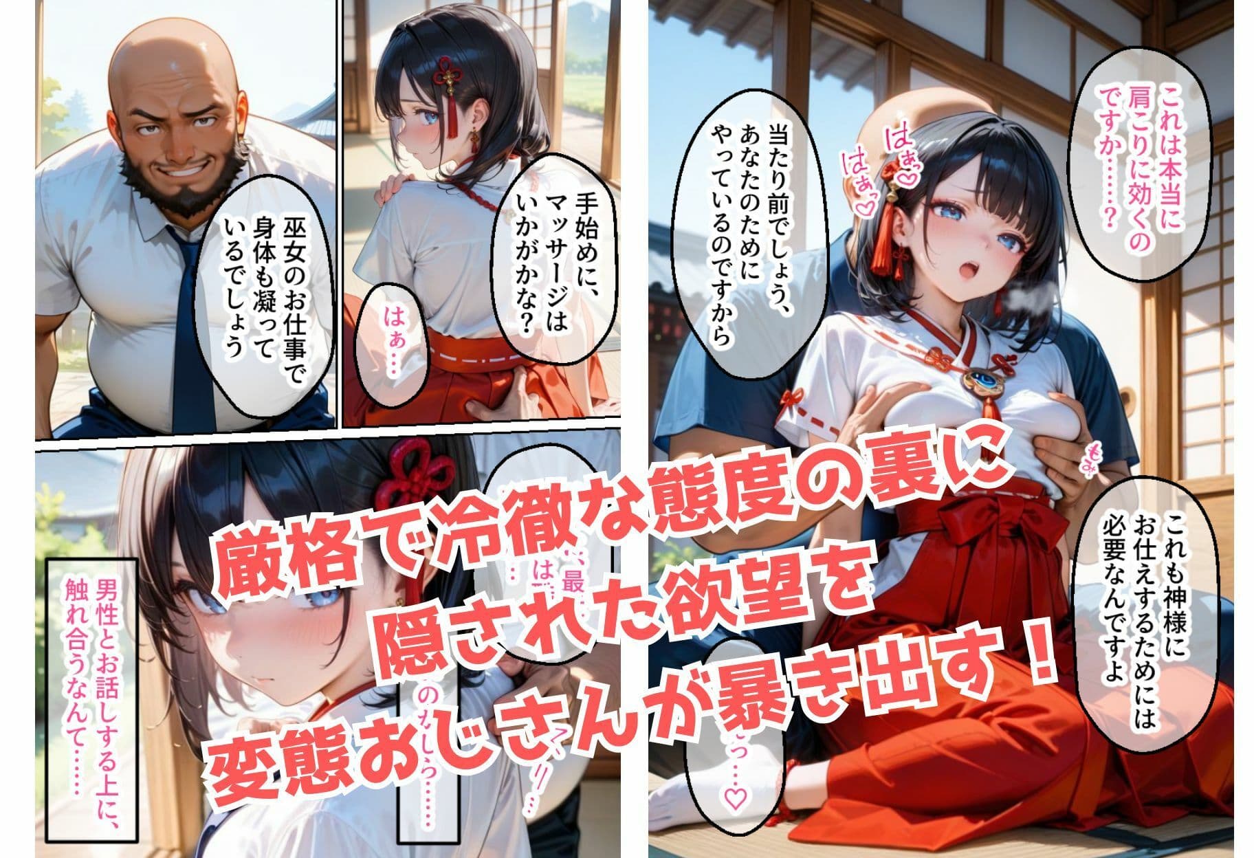 神聖な巫女がチン棒に服従した件【全Pセリフ有】 サンプル画像 2