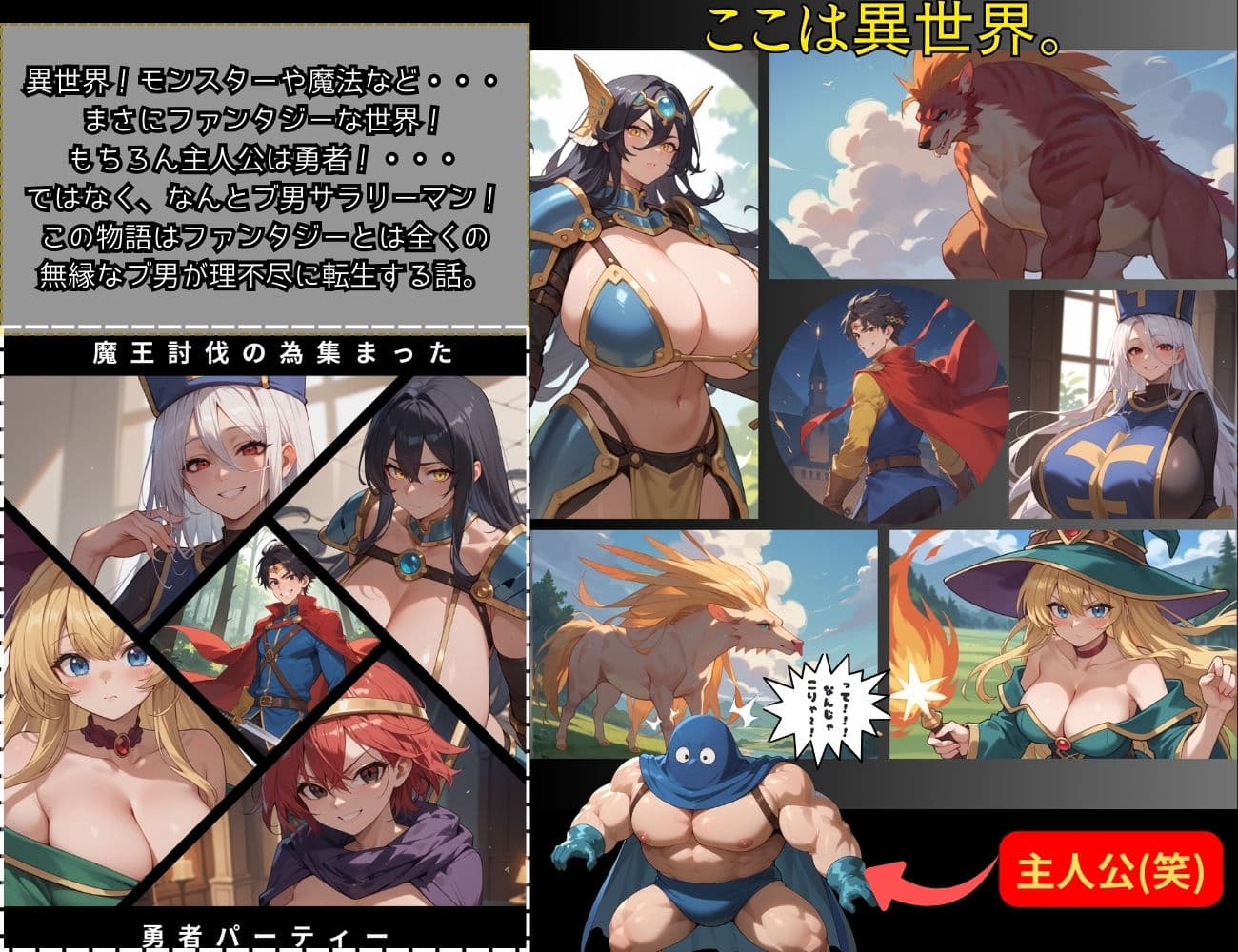 おっぱいquest モブの姿で異世界転生したけど頑張って勇者パーティーを乗っ取ります サンプル画像 1