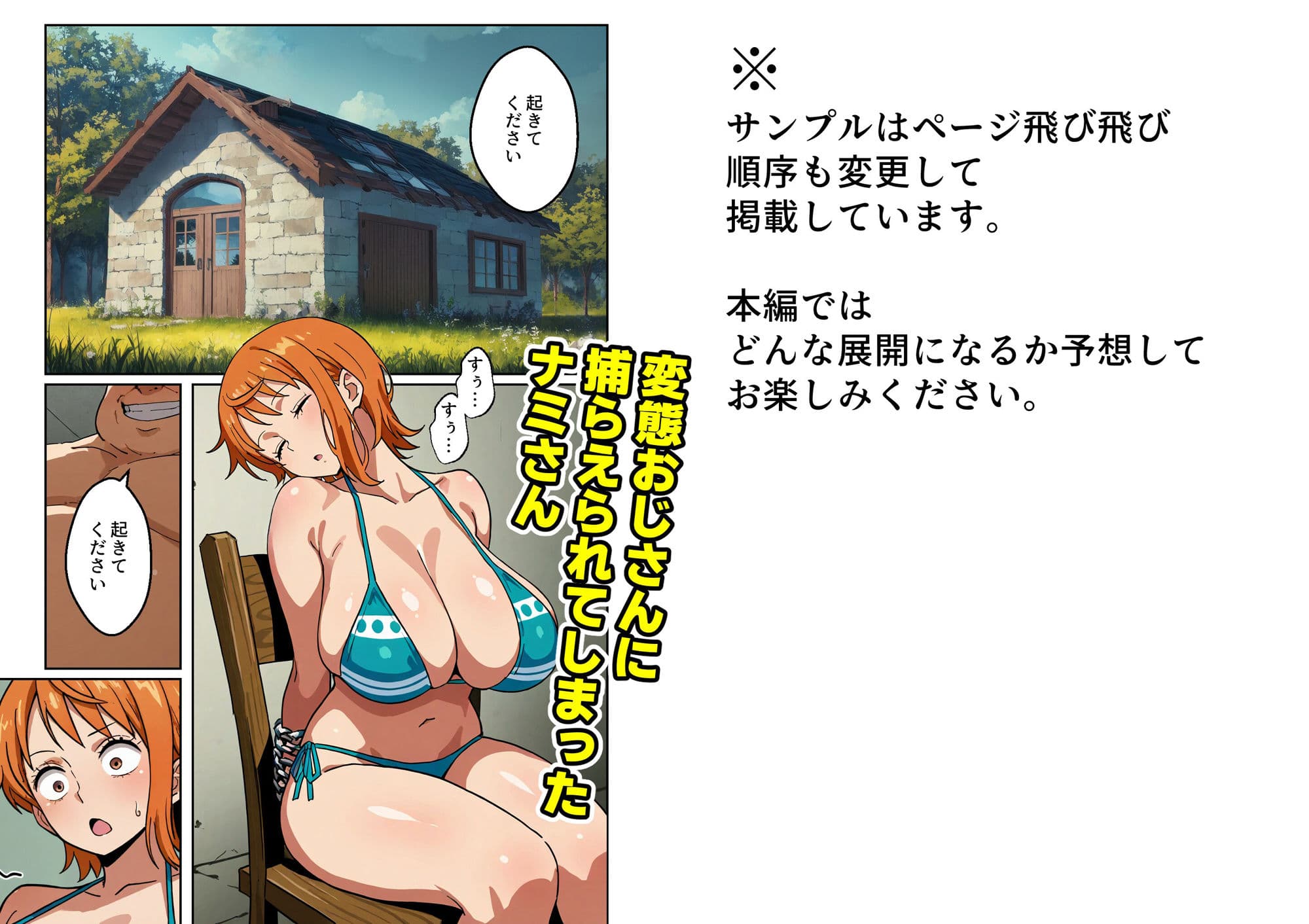 ワン○ース ナ○ 天候棒と肉棒で快楽堕ち【マンガ＋CG集】サンダーボルト=チンポ サンプル画像 1