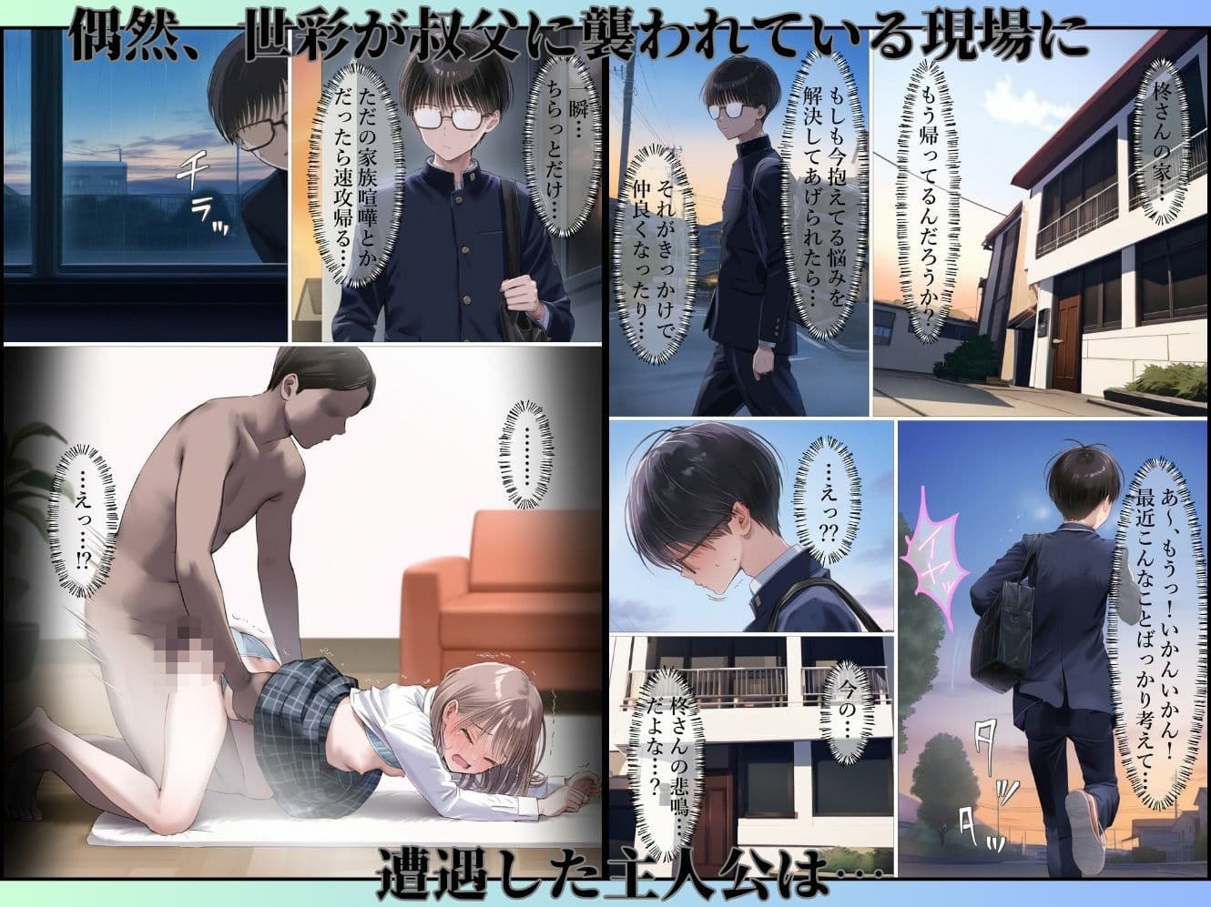 幼馴染が無理やりSEXさせられてるとこに遭遇したら サンプル画像 5