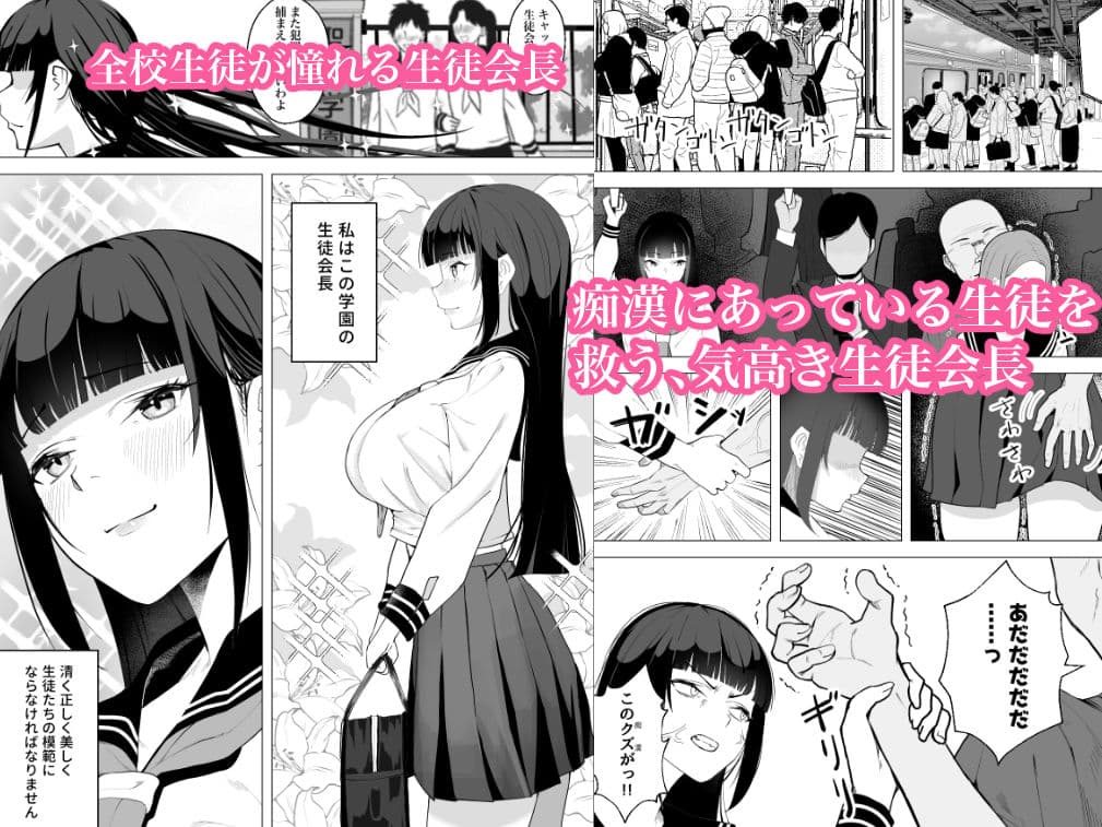 気高い生徒会長がMに目覚める話 サンプル画像 1