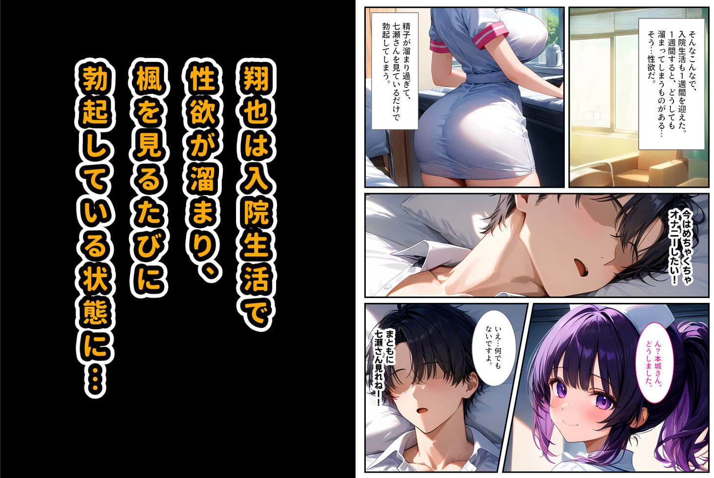 巨乳ナースは好きですか？〜入院したらおっぱいナースと病室で生セックス〜 サンプル画像 4