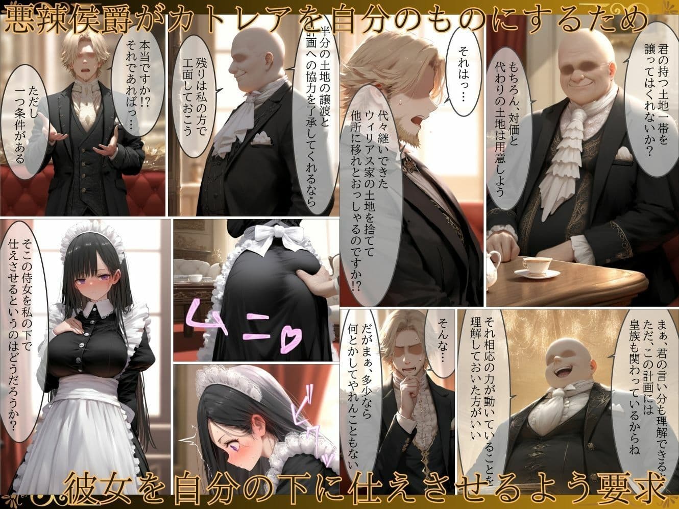 貴族メイドが悪辣侯爵に堕とされるまで サンプル画像 2