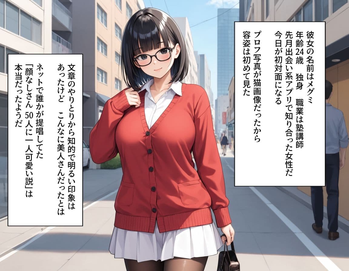 異世界転生はできなかったけどマッチングした相手が純真美女で最高な話。 サンプル画像 1