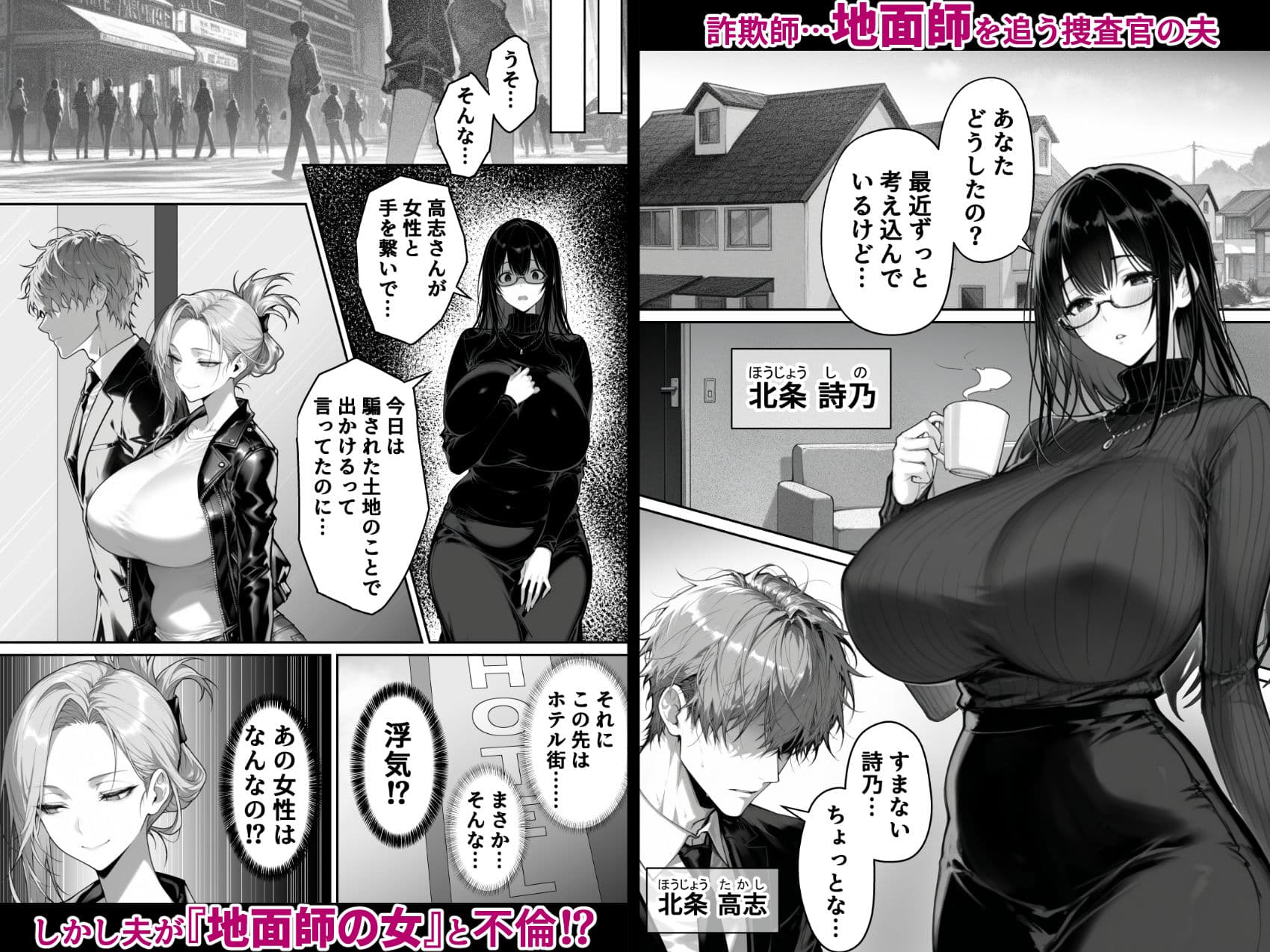 地面師の堕とし穴〜捜査官の人妻は寝取られ奪われる サンプル画像 1