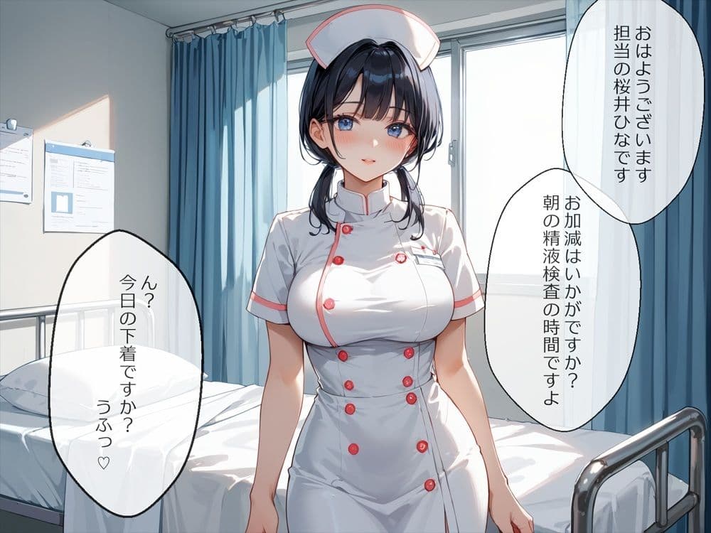 【孕ませクリニック】爆乳ナースのご奉仕ディープキス中出し看護〜妊娠させるまで退院できない僕のやりまくり入院日記〜 サンプル画像 1