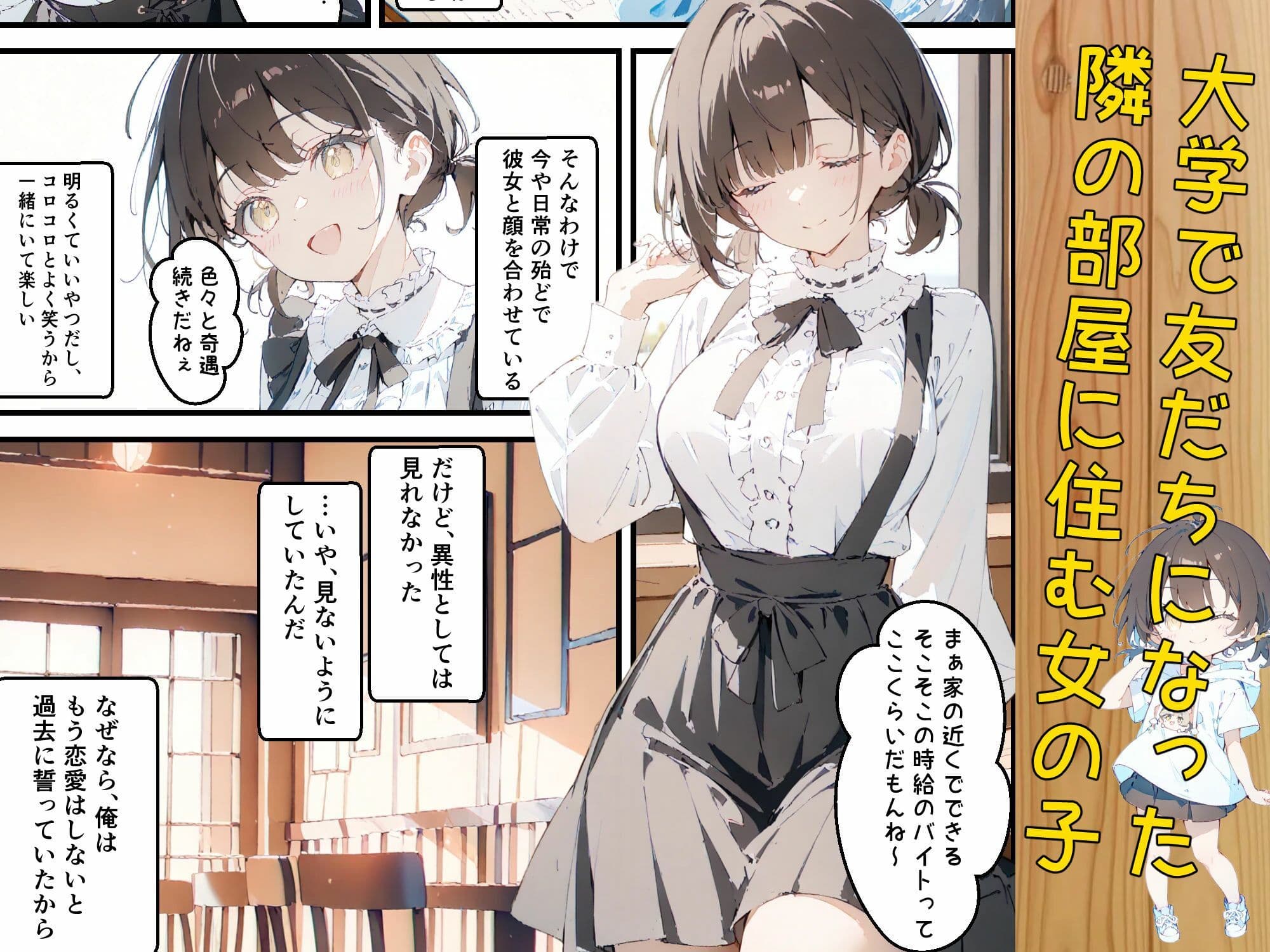 隣に住んでる大学の同期と甘々初えっち サンプル画像 2