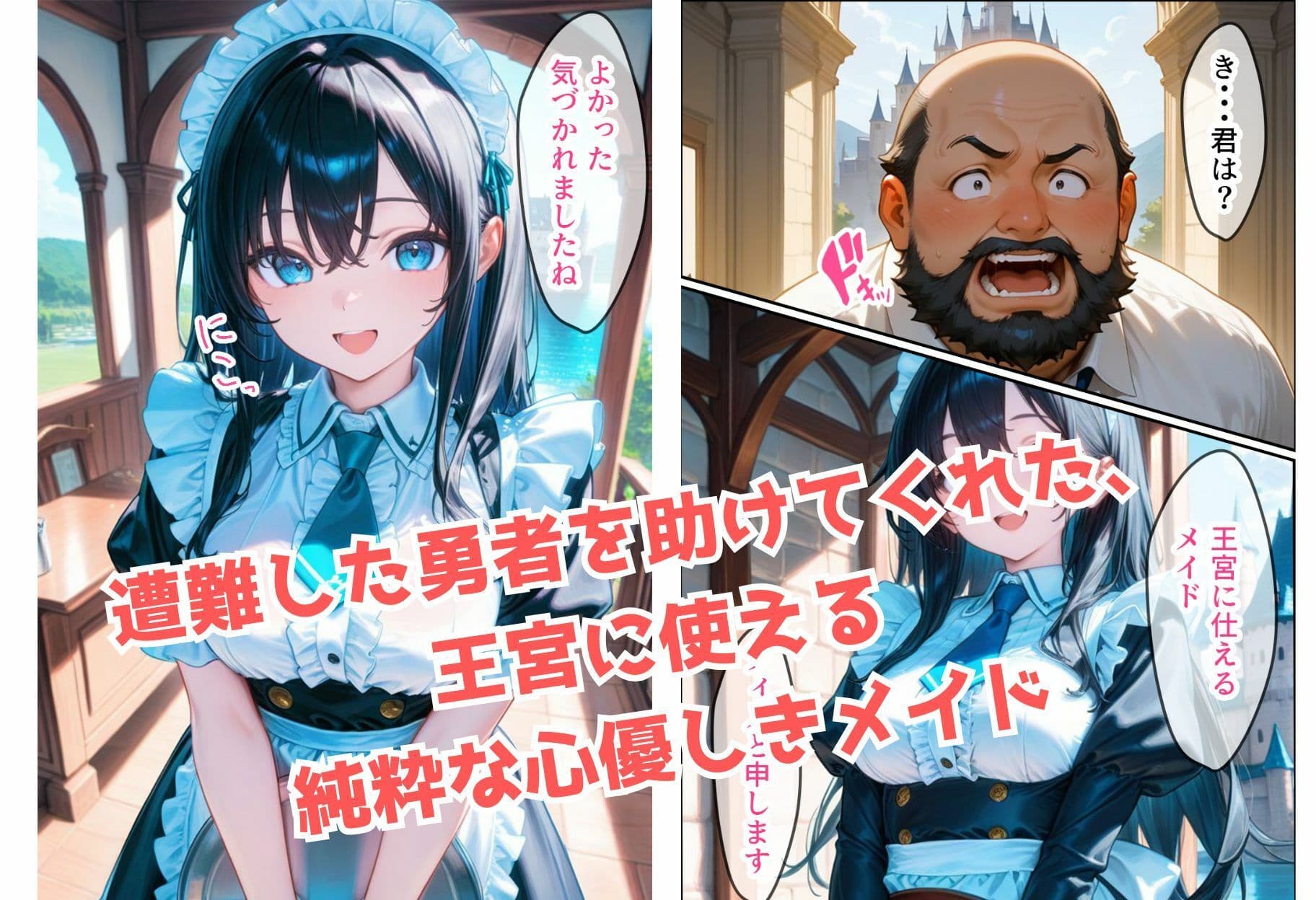 純粋なメイドちゃんがチン棒に服従した件【全Pセリフあり】 サンプル画像 1