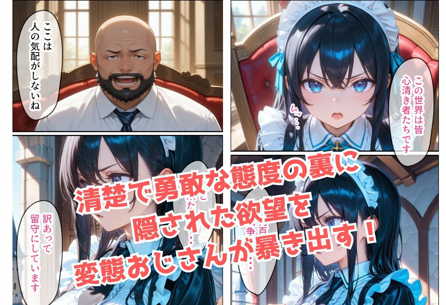 純粋なメイドちゃんがチン棒に服従した件【全Pセリフあり】 サンプル画像 2