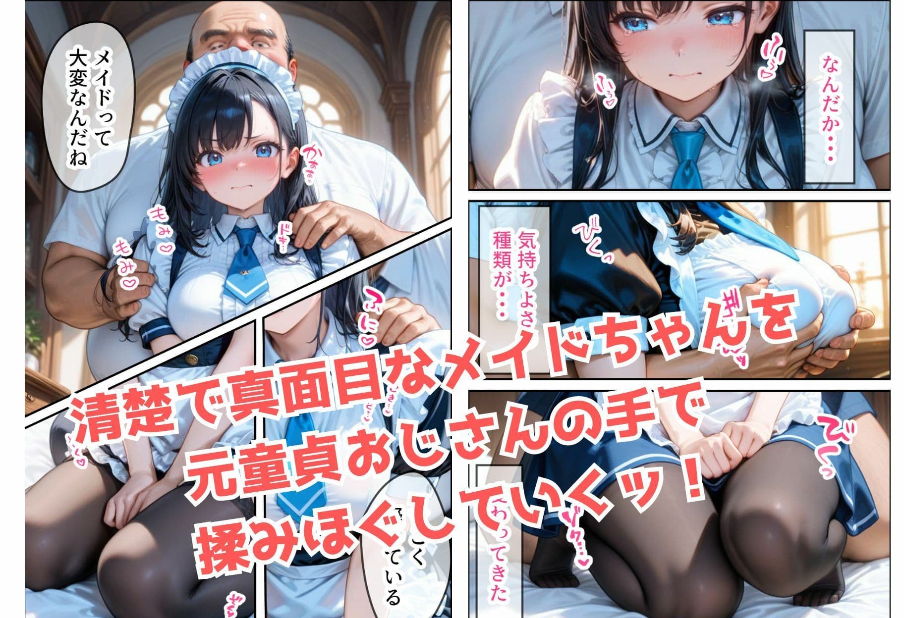 純粋なメイドちゃんがチン棒に服従した件【全Pセリフあり】 サンプル画像 3