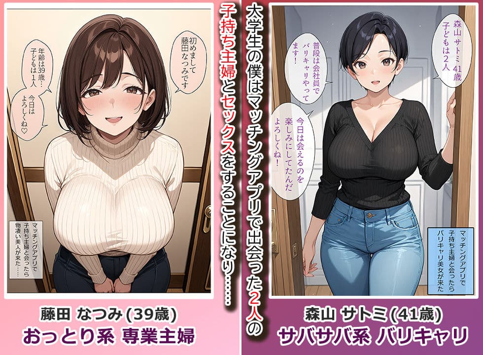 堕ちた2人の人妻 旦那に秘密で種付けセックス サンプル画像 1