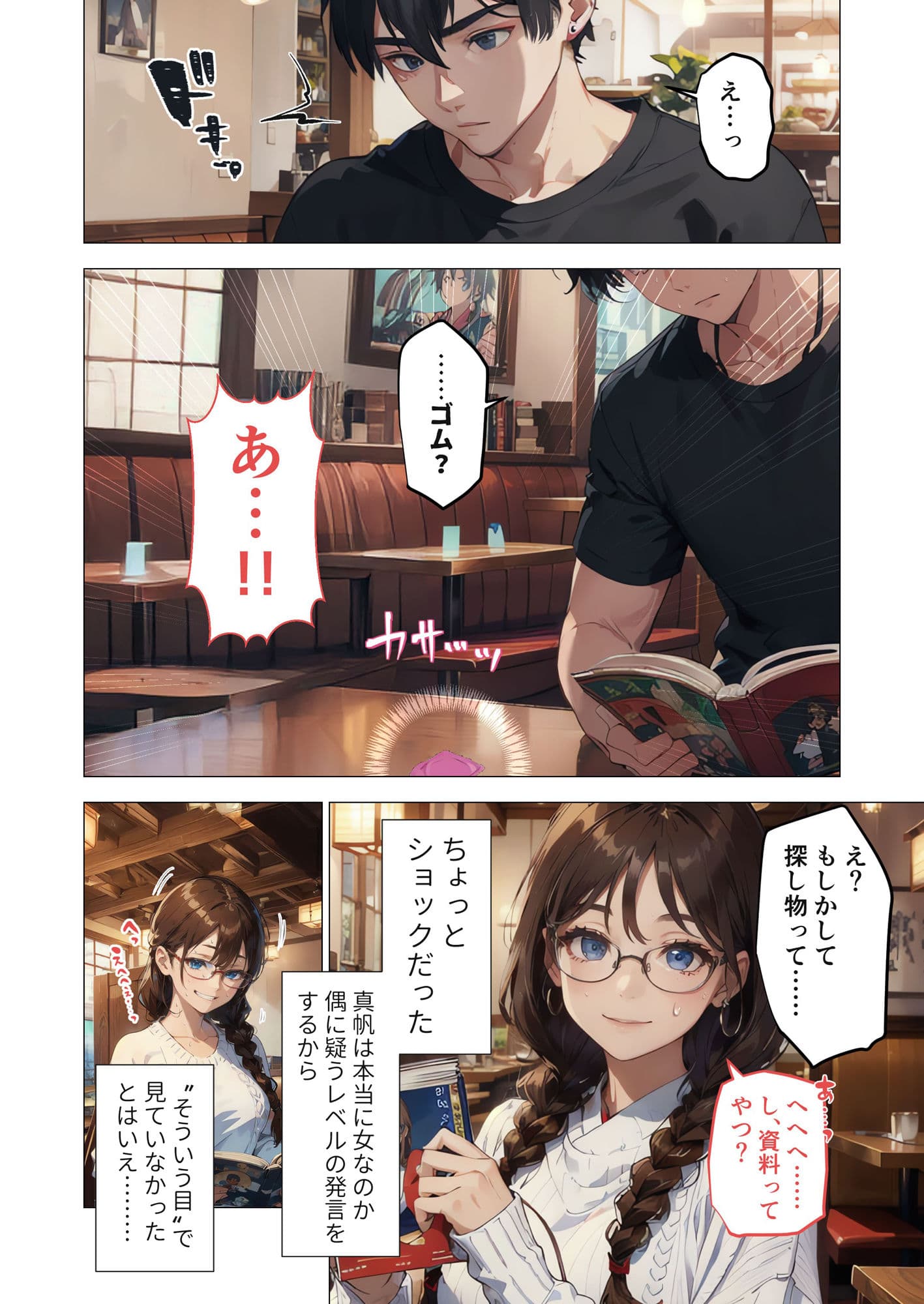 巨乳なオタク女子はセックスを知りたい。 〜オタク友だちとの言いわけセックス〜 サンプル画像 4