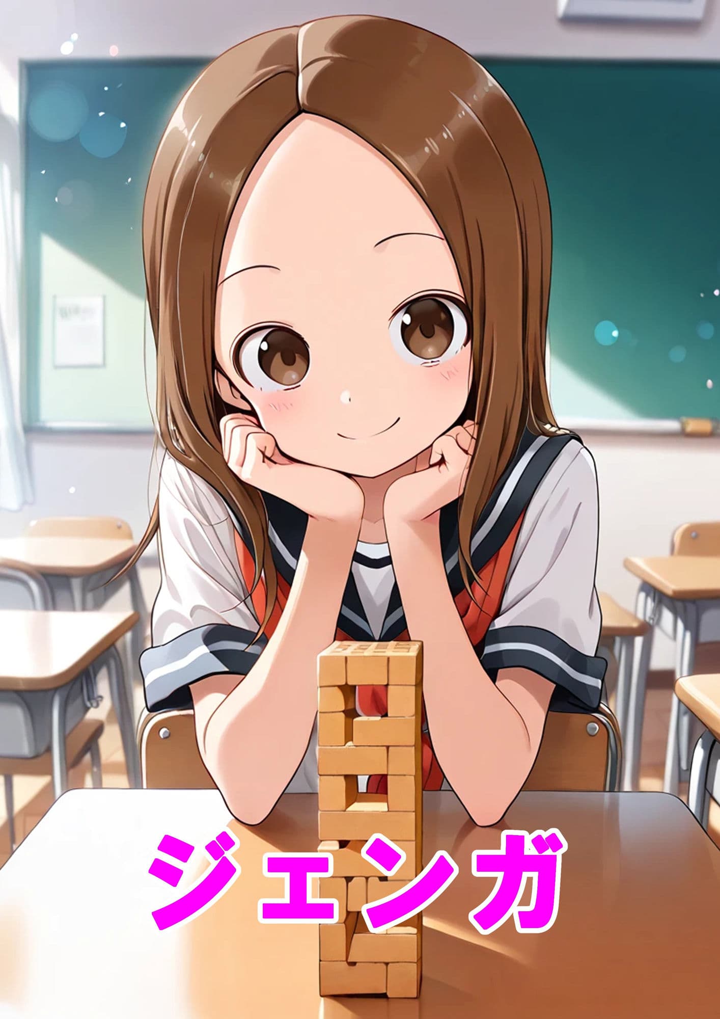 からかい上手の〇木さん 西片の淫夢 ジェンガ編 サンプル画像 1