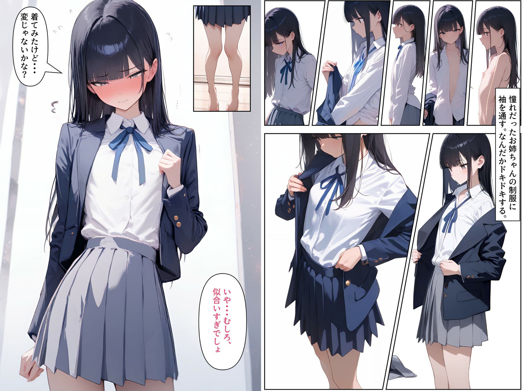 女装男子のJKハーレム生活 サンプル画像 3