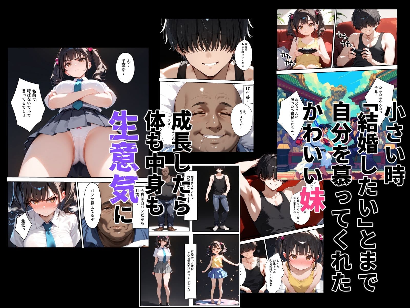 俺を挑発してくる生意気な妹をわからせる話 サンプル画像 1