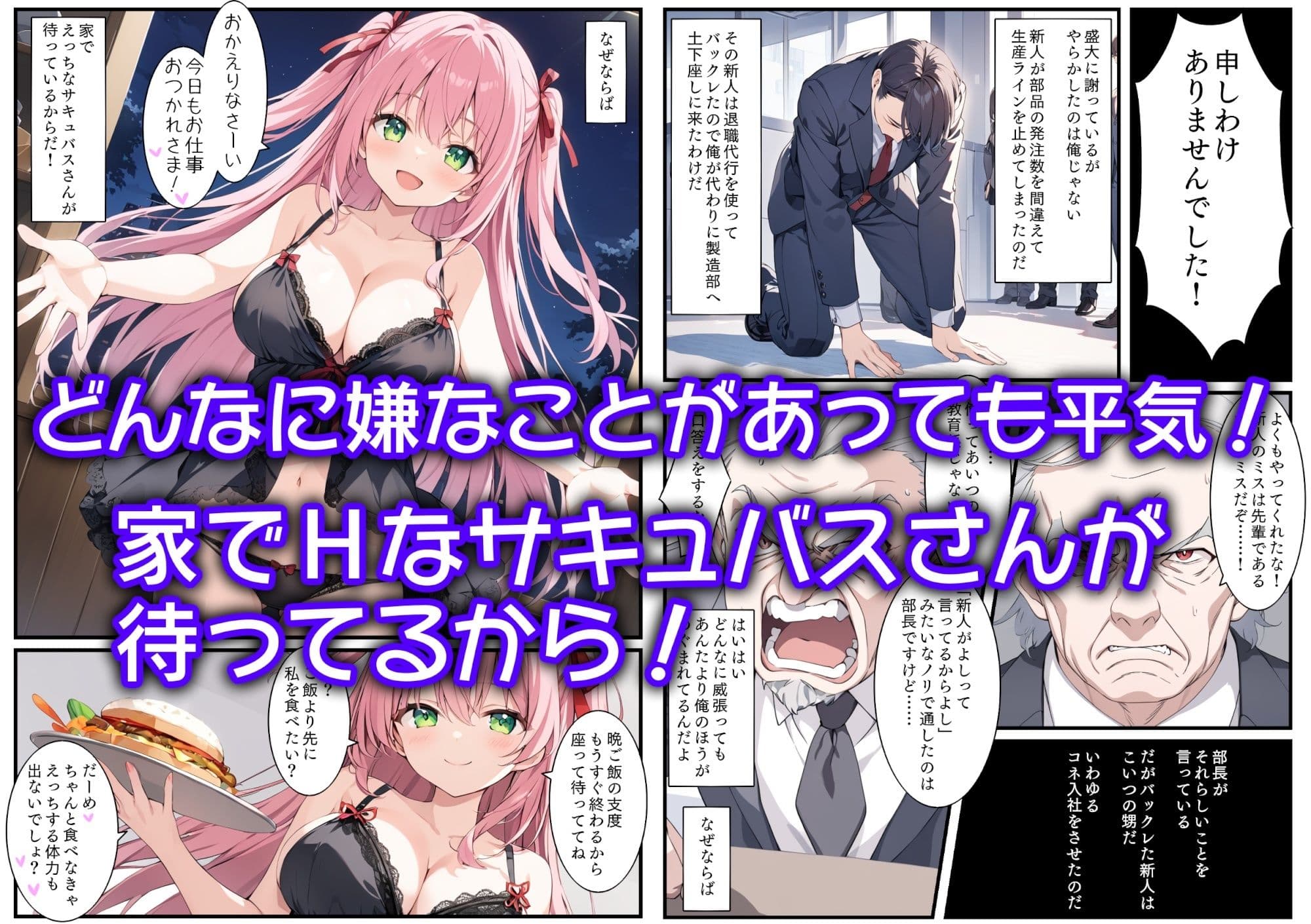 サキュバスさんと甘々えっちするだけの話 サンプル画像 1