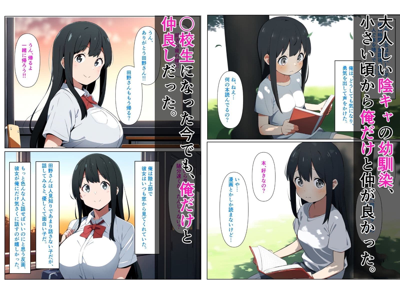 黒髪陰キャの幼馴染をチャラ男先輩に寝取られる話 サンプル画像 1