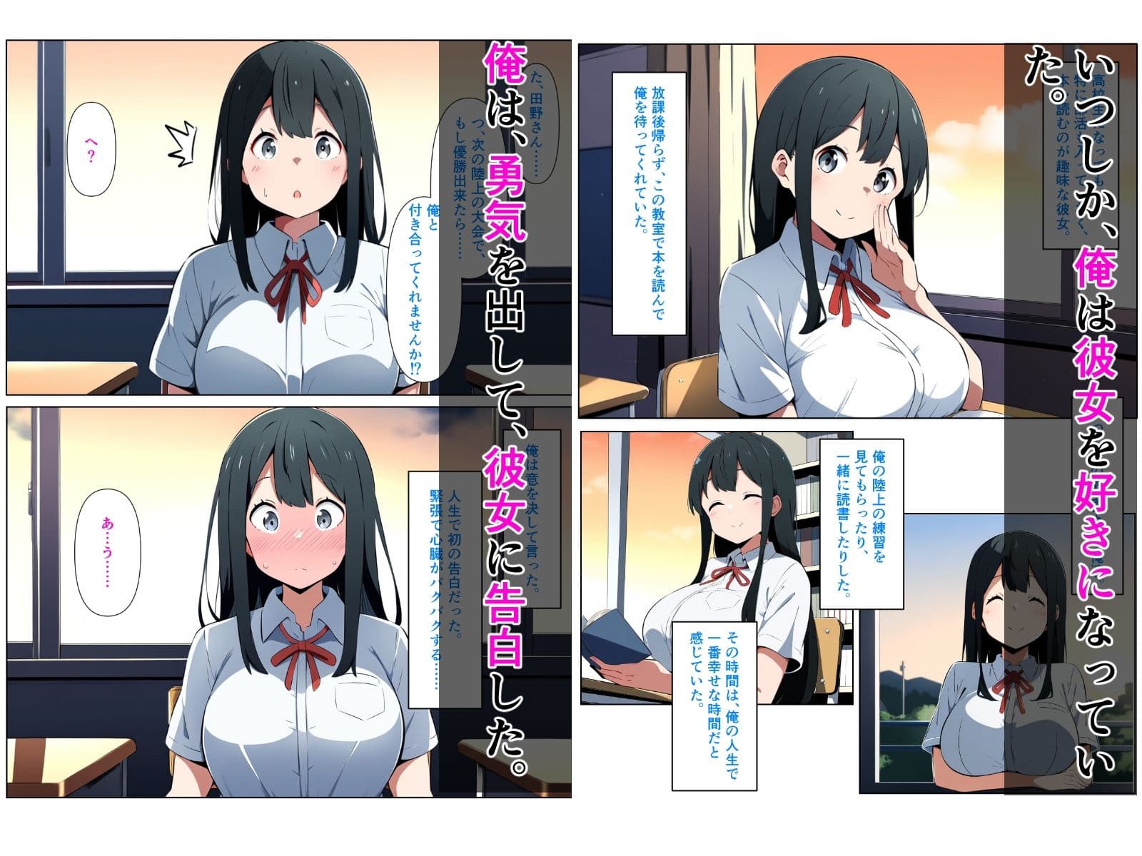 黒髪陰キャの幼馴染をチャラ男先輩に寝取られる話 サンプル画像 2