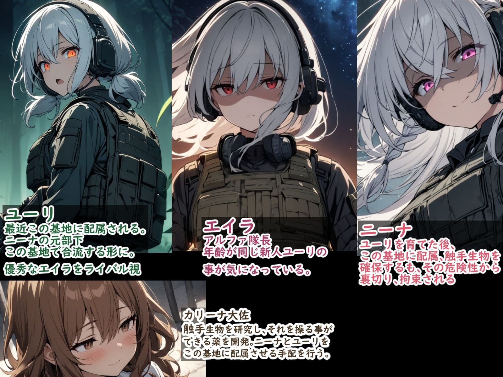 武装少女が触手に襲われたりふたなりになったりする話 サンプル画像 6