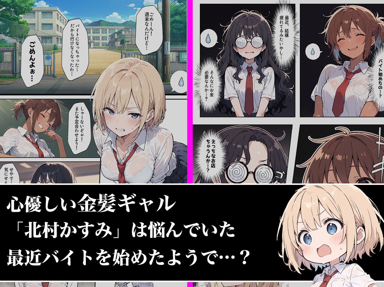 俺の前だとド変態になる金髪ギャルの話 サンプル画像 1