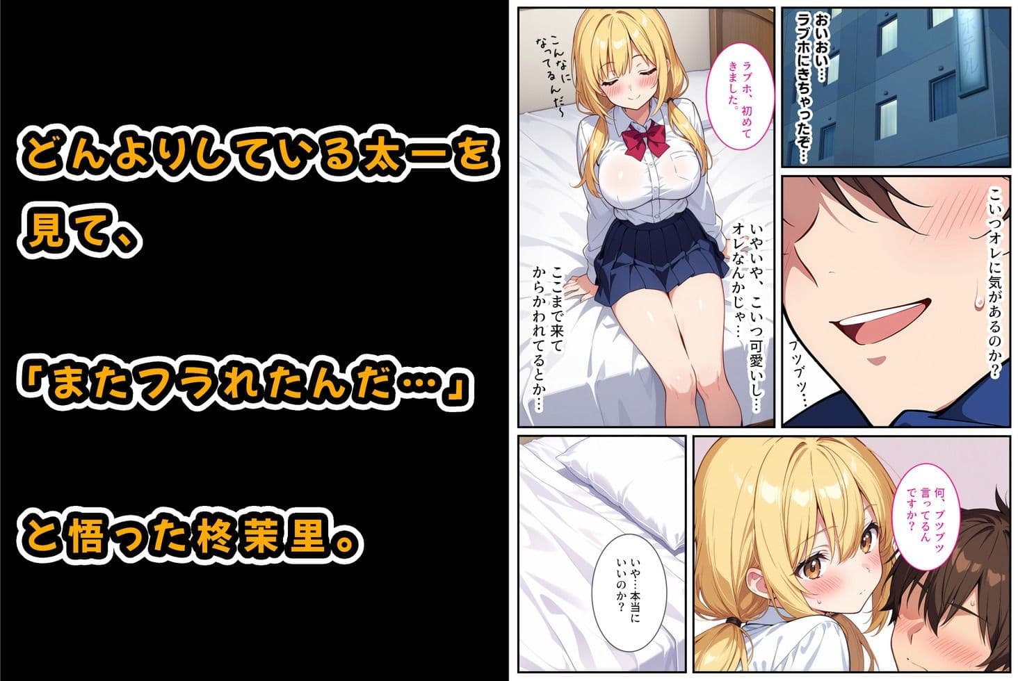 落ち込んでるオレに爆乳の後輩女子が処女をくれました！ サンプル画像 3