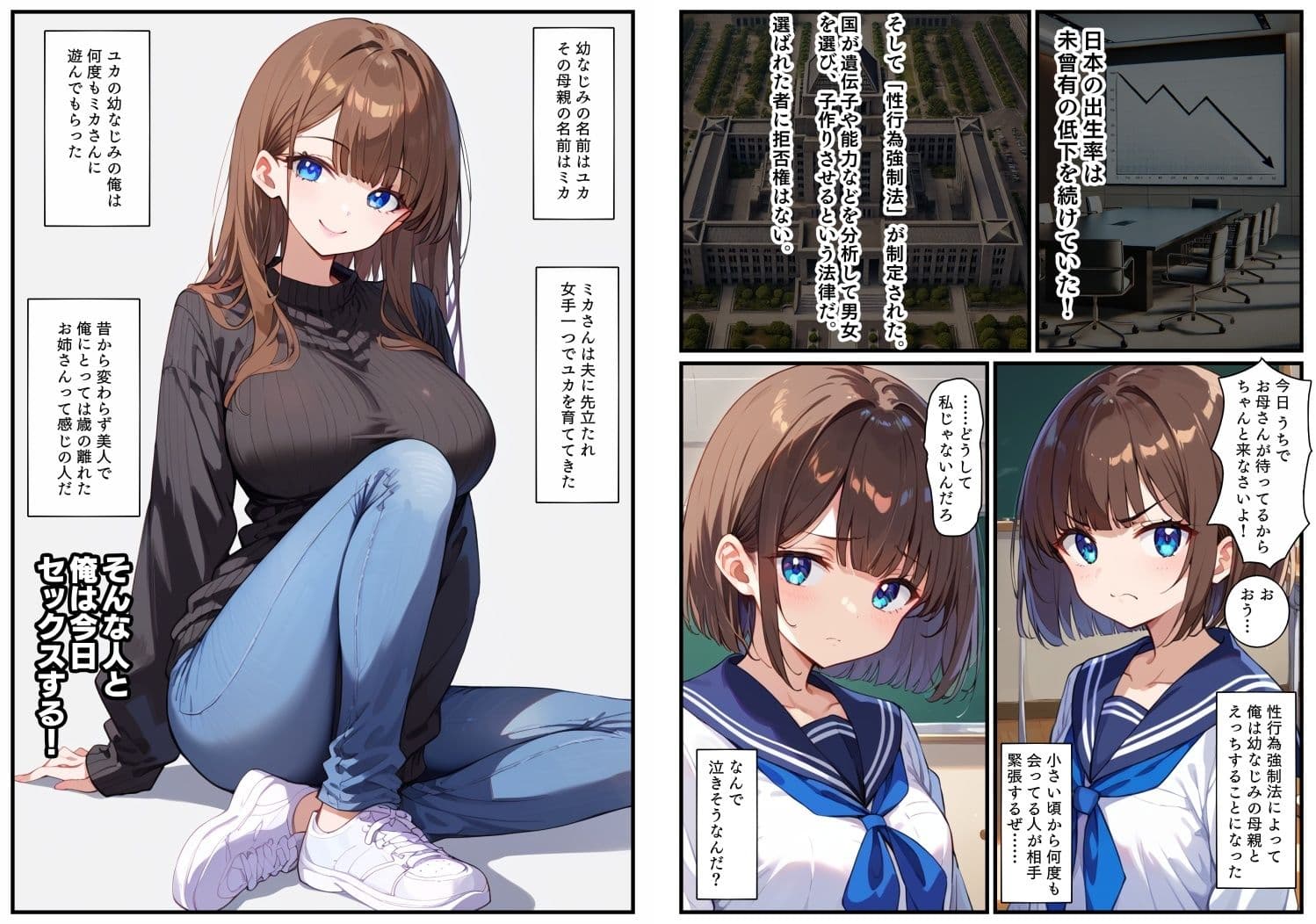 女友達のママと子作りえっち サンプル画像 1